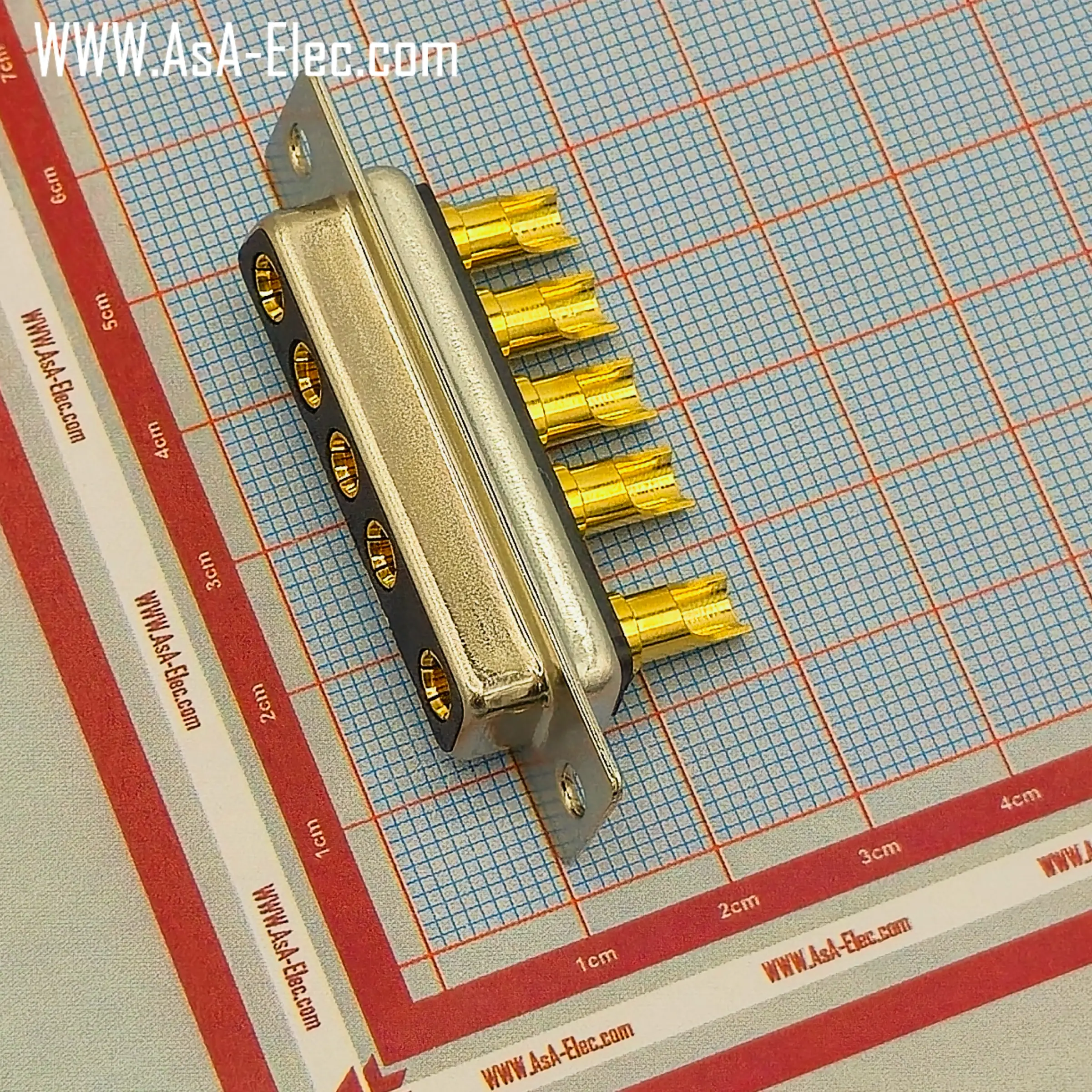 POWER D-SUB 5W5 SOLDER CUP-FEMALE 